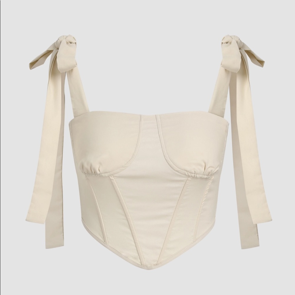Bow Shoulder Corset Cami
